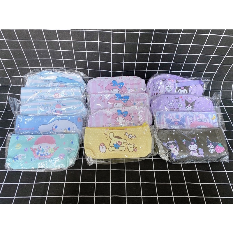 Hộp bút, bóp viết hình Sanrio: Cinnamoroll, My Melody, Kuromi, Pompom Purin, Hello Kitty, Pocchaco