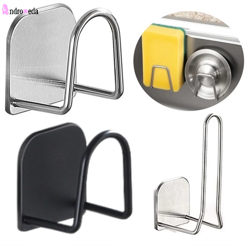 1 Giá Đỡ Miếng Rửa Chén Bằng Thép Không Gỉ Chống Gỉ 2 Kích Cỡ Đa Năng Tiện Dụng