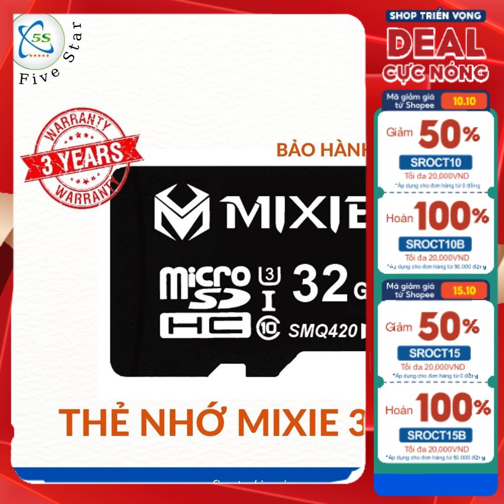 Thẻ nhớ Mixie 32Gb chính hãng (BH 3 năm)