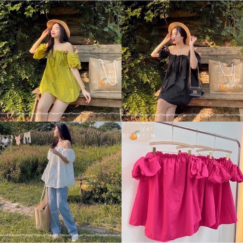ÁO THÔ TRỄ VAI TAY BỒNG”MIMI” siêu xinh - Thiên Yết QTA01