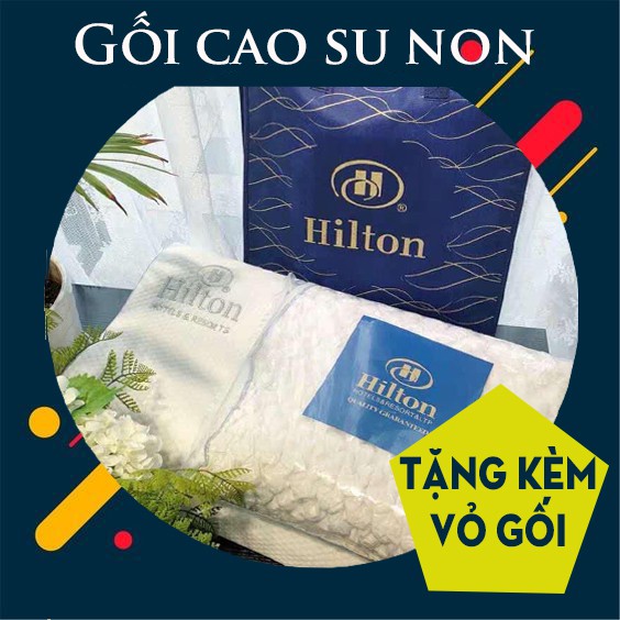 Gối Cao su Non Hilton Cao Cấp Cho Người Lớn, Gối Massage Cổ Vai Gáy Cao Cấp