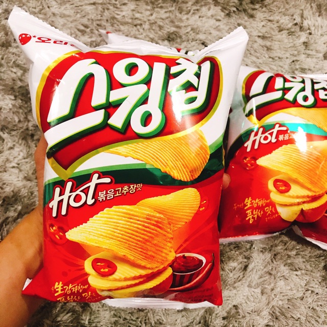 Snack khoai tây tẩm vị ớt cay Orion - hàng nội địa Hàn Quốc 🇰🇷.