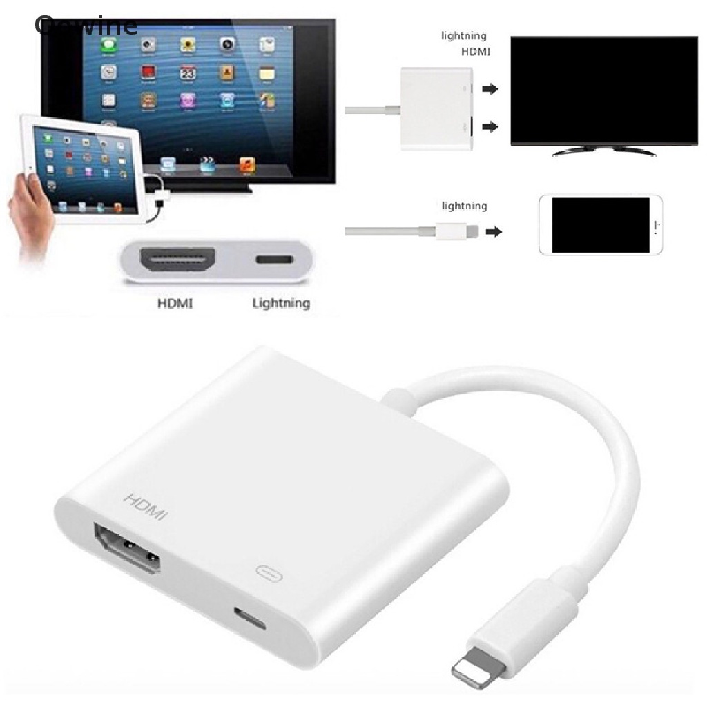 Cáp chuyển đổi cổng lightning 8Pin sang HDMI cho IPhone 8 7 X IPad