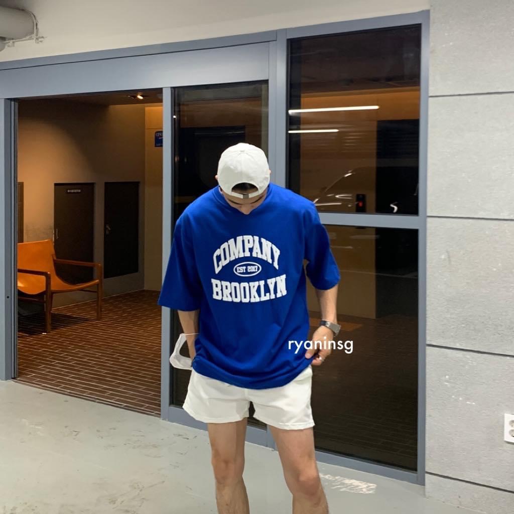 RYAN - Áo thun nam COMPANY ngắn tay vải cotton thương hiệu RYAN form rộng phong cách Hàn Quốc