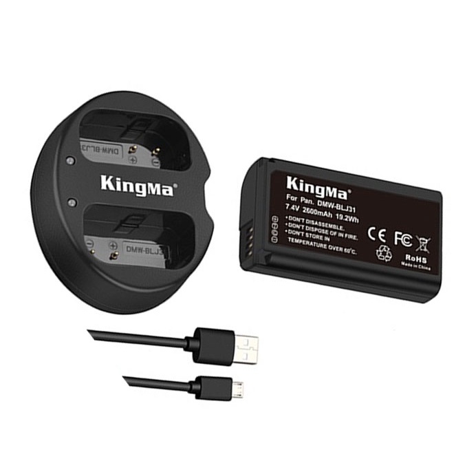 Sạc đôi Kingma cho pin Panasonic DMW-BLJ31