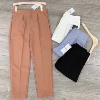 Quần baggy cúc bọc