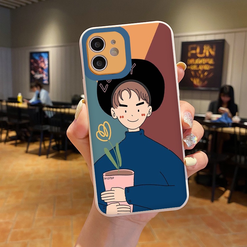 Ốp lưng iphone ốp dẻo cặp đôi cạnh vuông ip 6 7 8 plus x xr xsmax 11pro 11promax/12 12pro/mini/13promax tr139