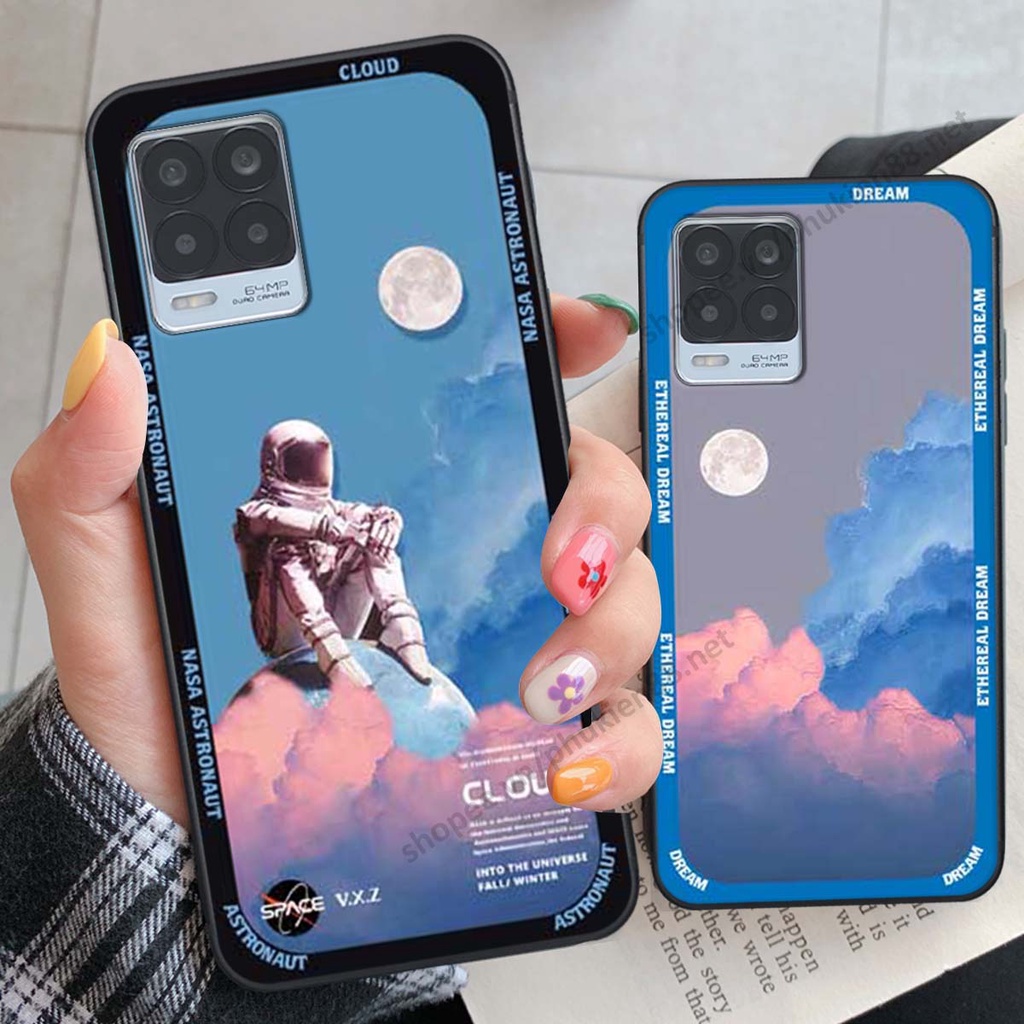 Ốp Realme 8 hình vũ trụ, mountain, cloud phong cách cá tính
