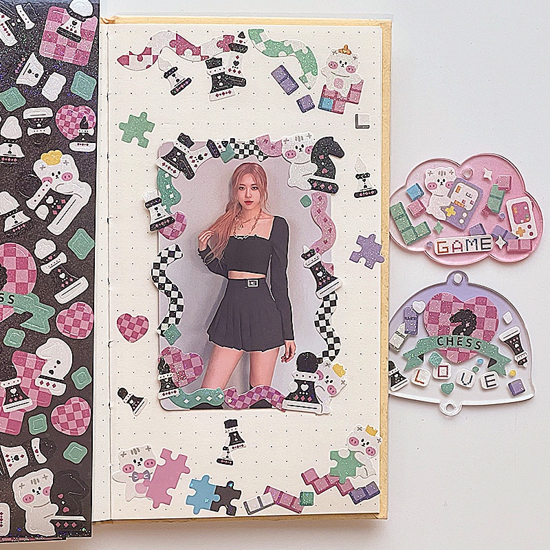 Bộ 12 Tấm Sticker Dán Trang Trí Hình Game MOHAMM