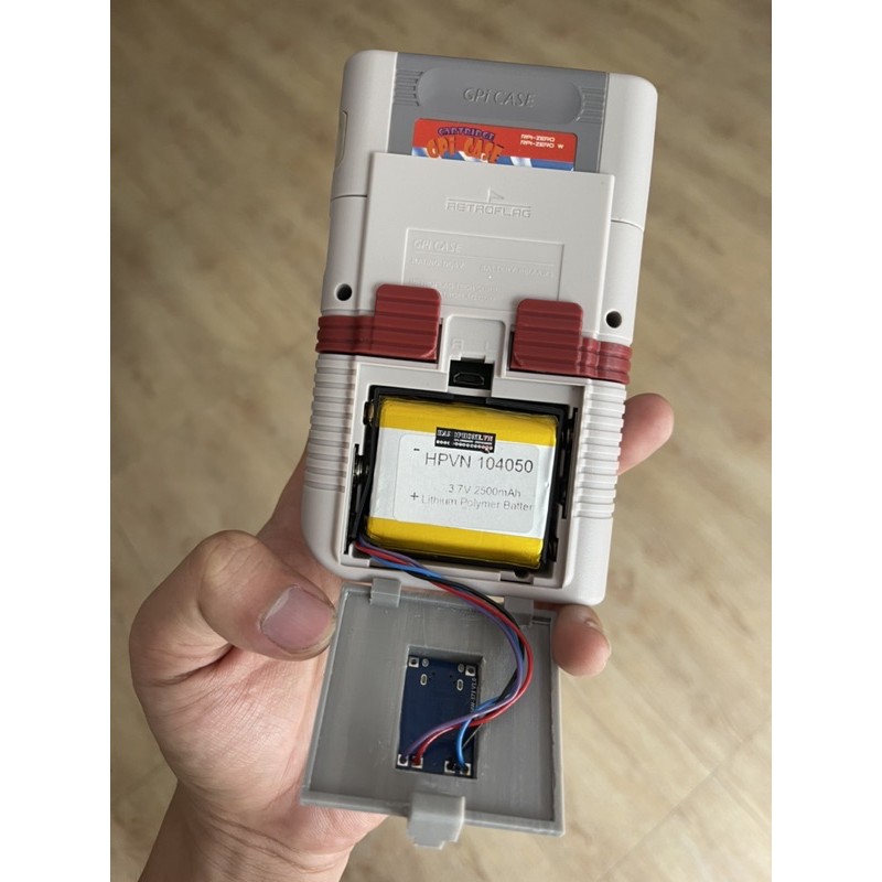 Pin LiPo 2500mah mod GPi Case