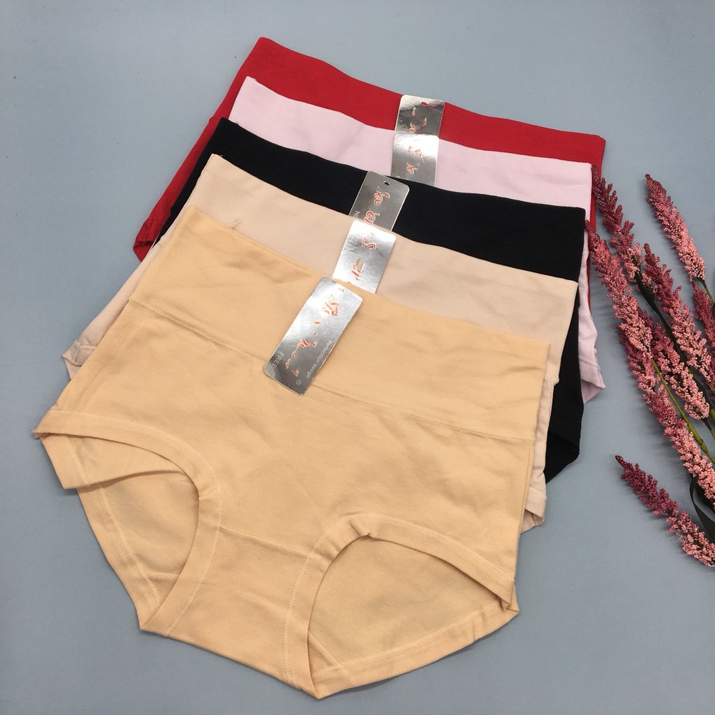 Quần lót nữ cotton cạp cao , 85cm đến 90cm quần cạp cao cho người béo bụng 3154 không gian eva KGE | BigBuy360 - bigbuy360.vn