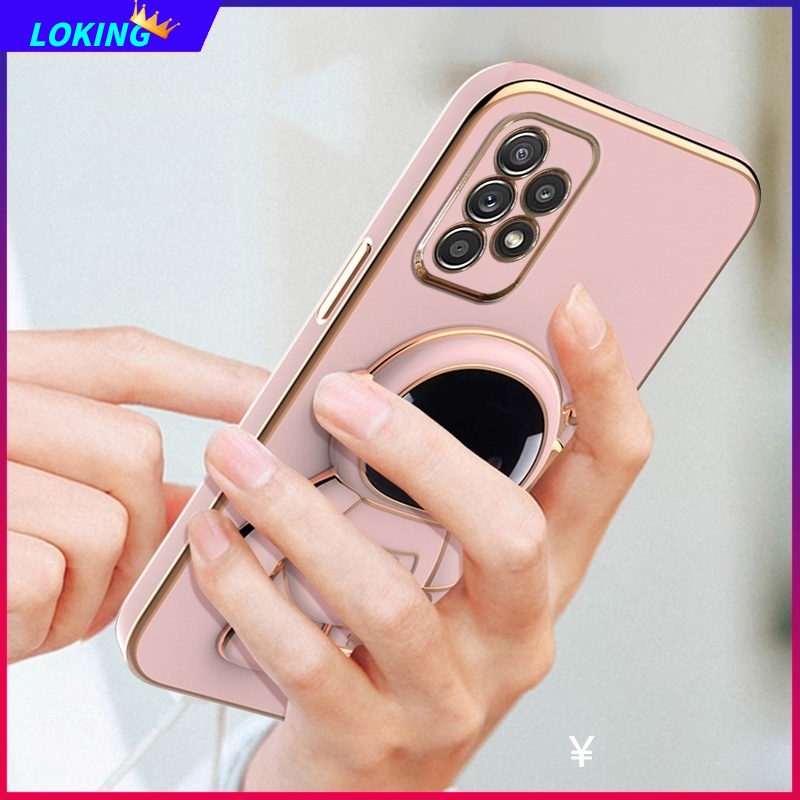 Ốp Điện Thoại Silicon Mềm Có Giá Đỡ Cho Samsung Galaxy A02 A02S A21S A11 A31 A51 A71 A20 A30