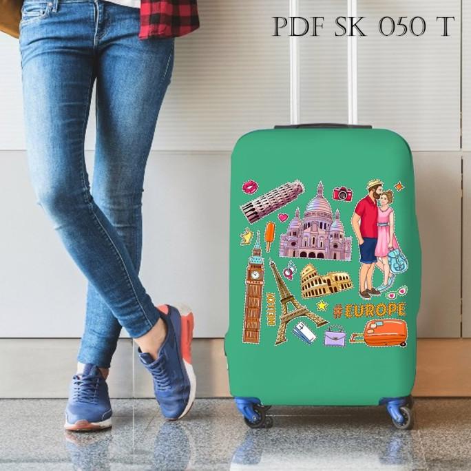 Vỏ Bọc Bảo Vệ Vali Kéo Sk50 L M S 20 24 28 Chất Liệu Co Giãn Tốt