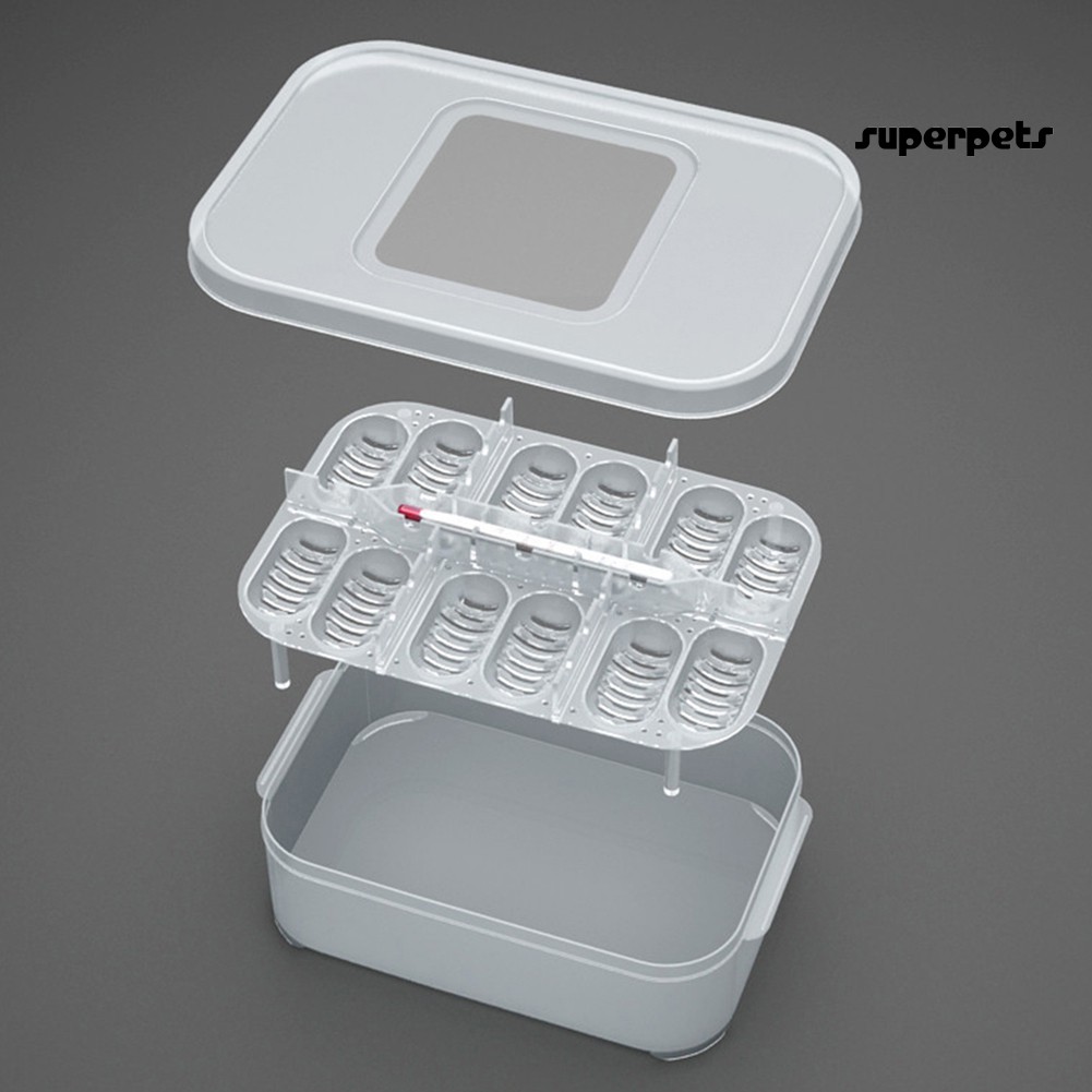 Hộp ấp trứng 6 ngăn 12 ô cho thú cưng bò sát