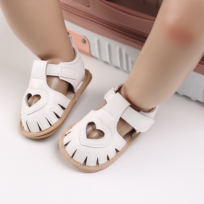 Giày Công Chúa Màu Trắng Cho Bé Gái Sơ Sinh Từ 0-18 Tháng Tuổi