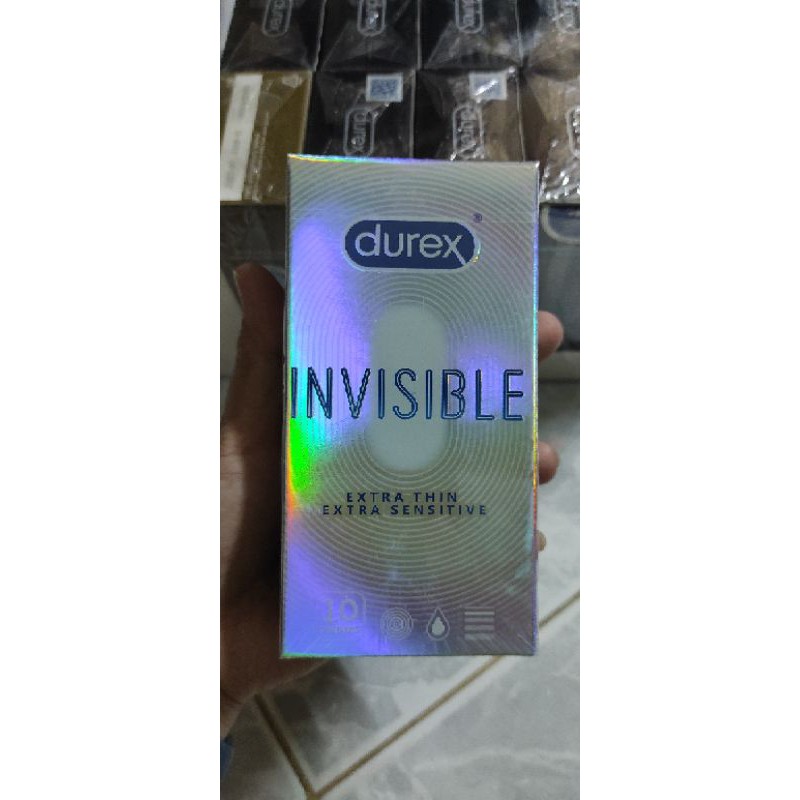 [BCS siêu mỏng] Bao cao su Durex Invisible Extra Thin Extra Sensitive - Hộp 10 bao