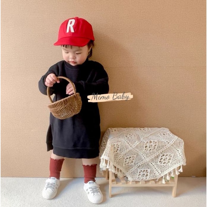 Mũ lưỡi trai vải mềm in hình chữ cái dễ thương cho bé MH122 Mimo Baby