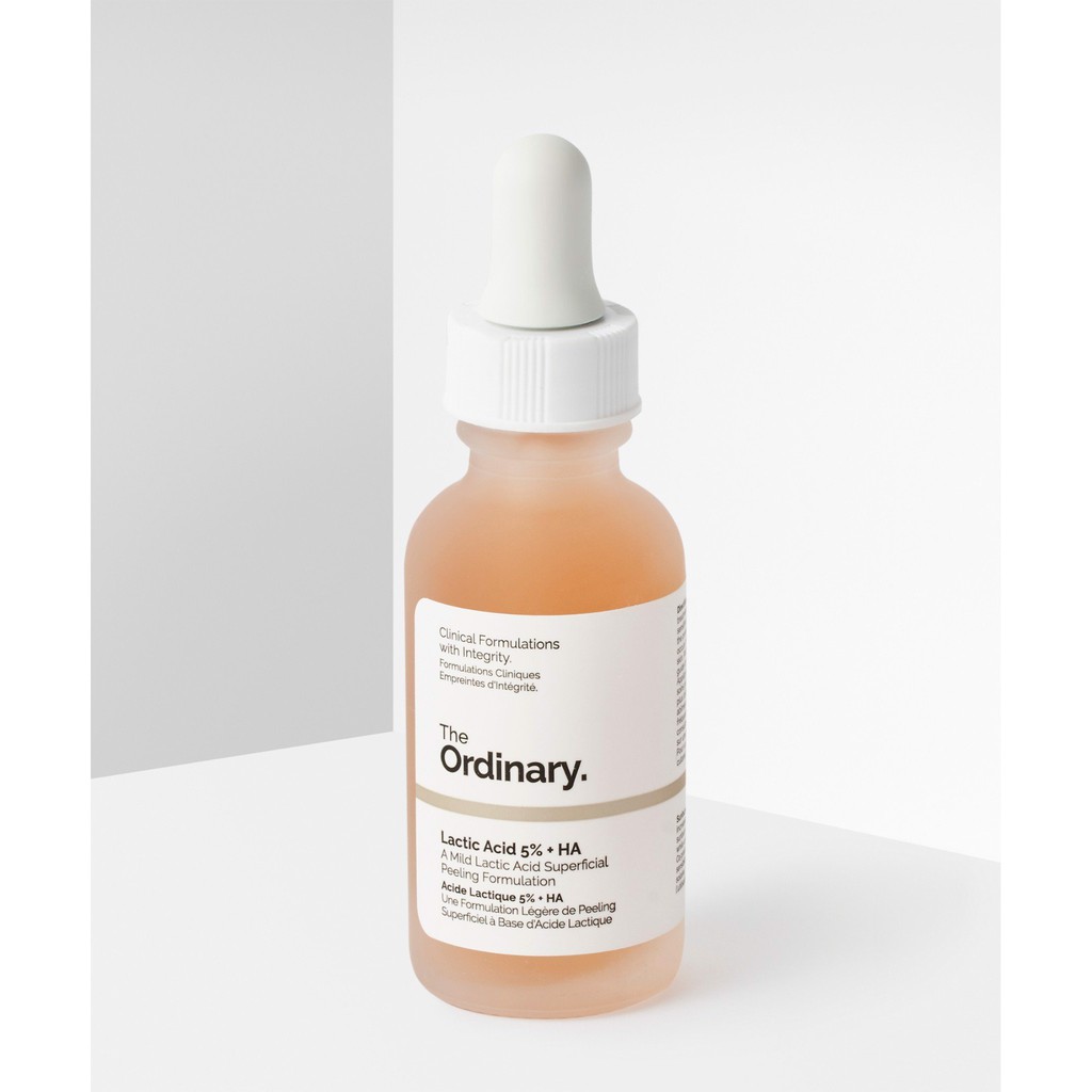 Tinh chất tẩy tế bào chết hoá học The Ordinary Lactic Acid 5-10% + HA 30ml