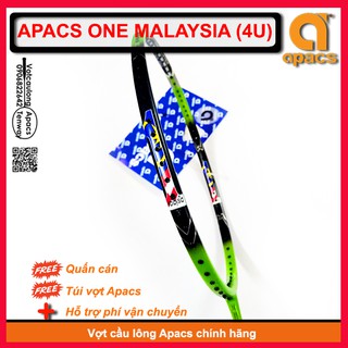 [Vợt cầu lông Apacs One Malaysia Green- 4U] Vợt đánh phong trào xuất sắc