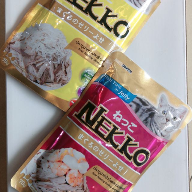 Tặng 2 gói pate khi mua 👉  Combo 10gói Pate neko cho mèo trưởng thành