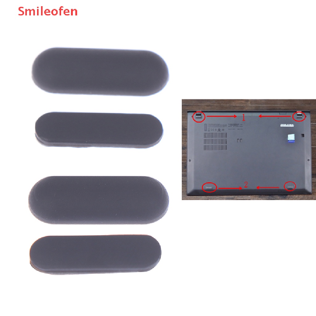 Bộ 4 Miếng Đệm Cao Su Cho Laptop Lenovo Thinkpad X1 Carbon 5th 6th X1C 2017 2018 Mới
