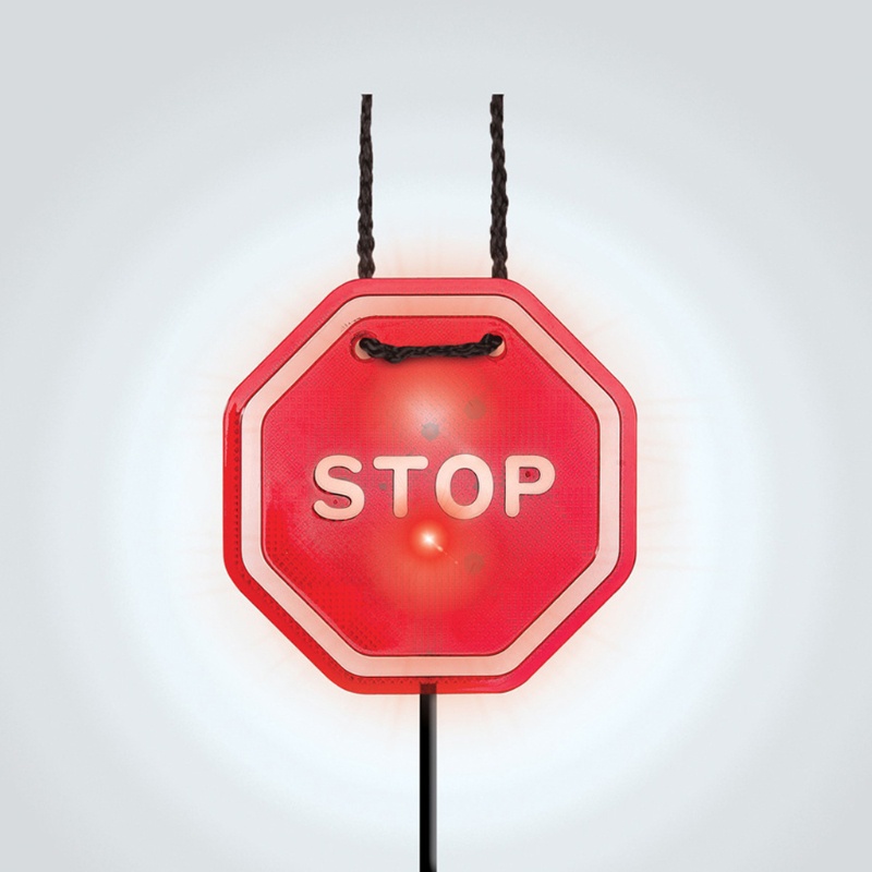 chin Car Flashing LED Light Garage Parking Signal Stop Sign LED Stop Sign Parking Assistant  for Garage Flashing Signal