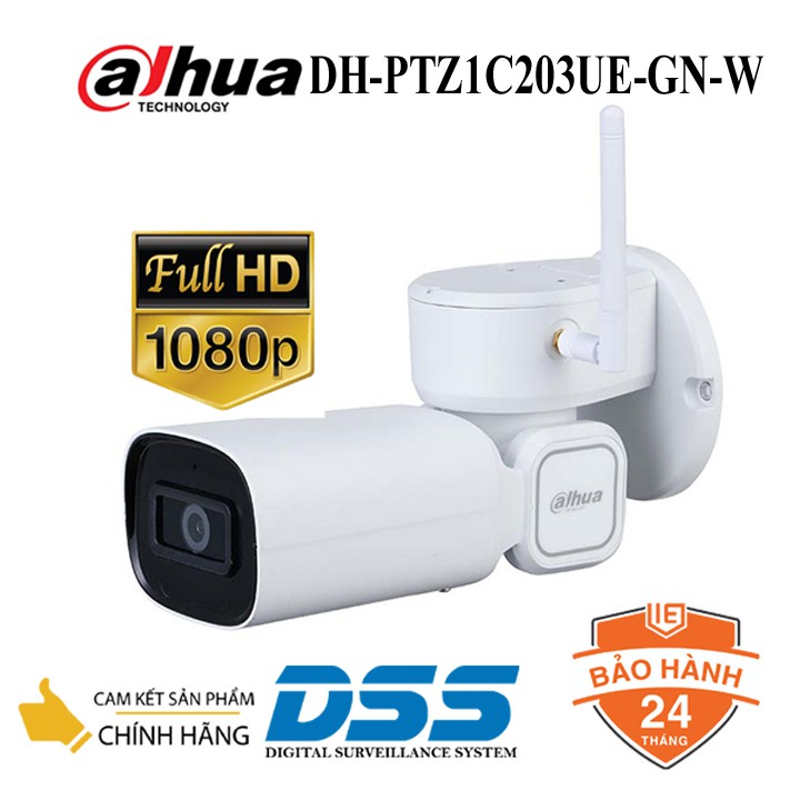 Camera IP Wifi PTZ 2MP DAHUA DH-PTZ1C203UE-GN-W - chính hãng DSS Việt Nam