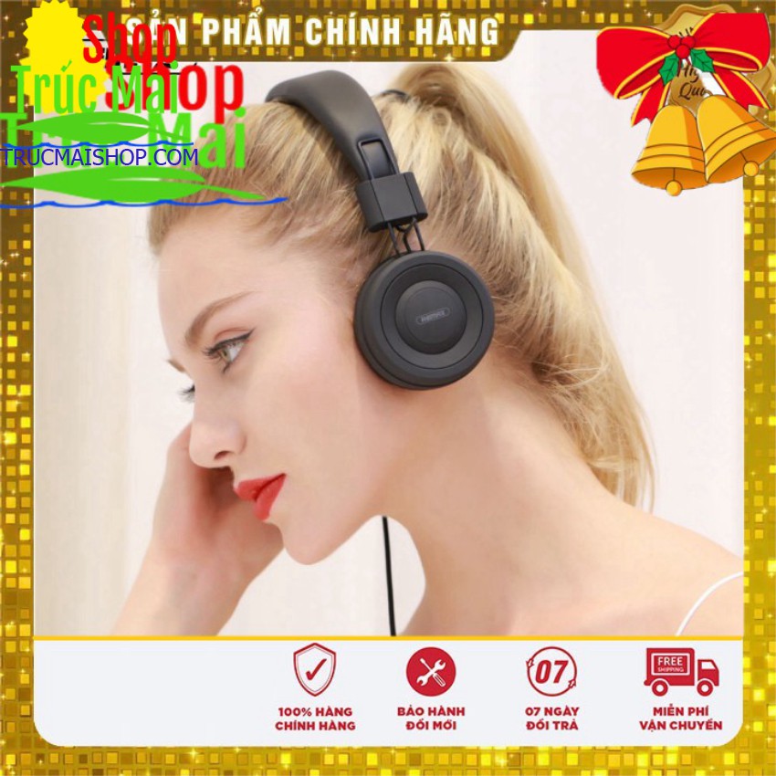 Headphone Tai nghe chụp tai có dây nhận dạng giọng nói Remax RM-805 chính hãng