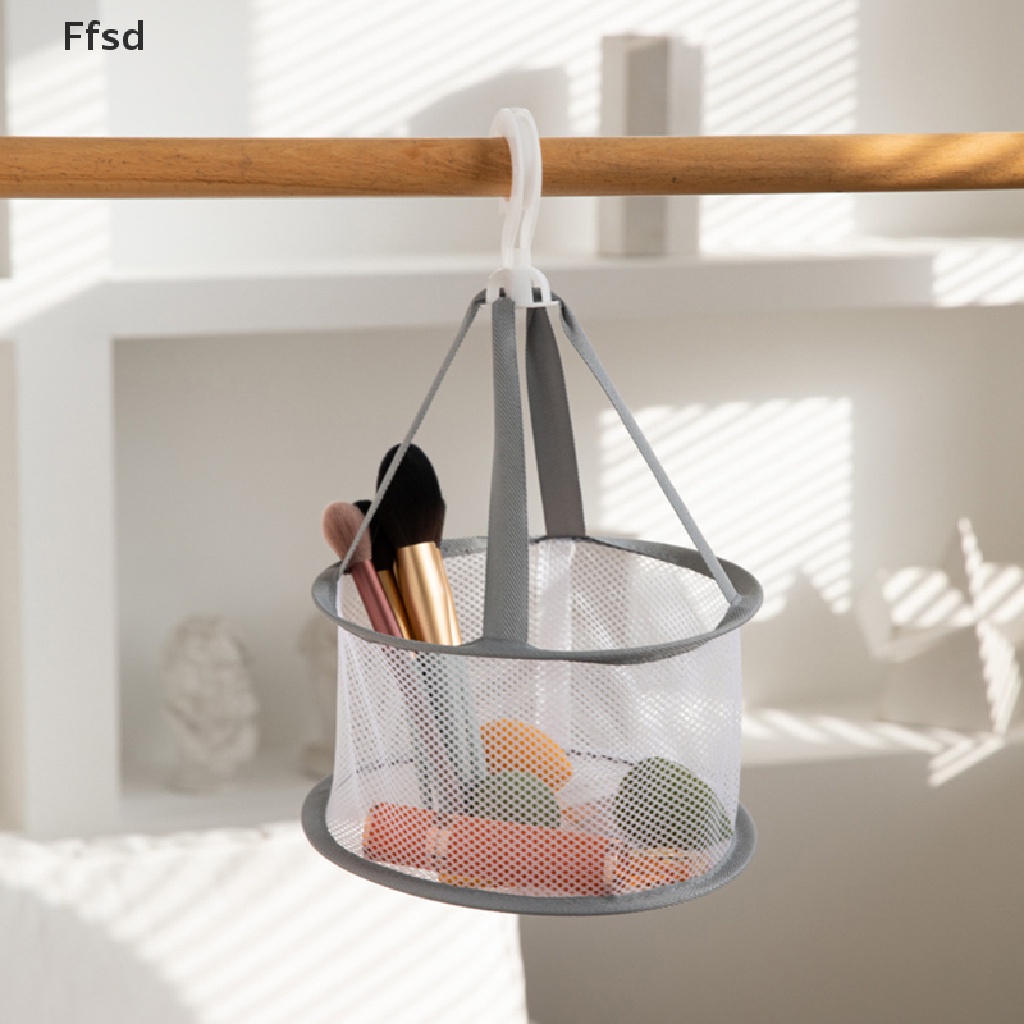 {Ffsd} Giỏ Lưới Phơi Khô Cọ Trang Điểm Chống Gió Rơi Vỡ * Bán Chạy