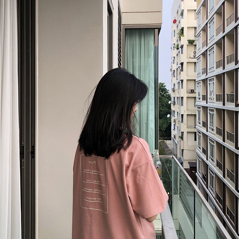 NRVP 2021 new summer Korean women's letter printing loose short-sleeved t-shirt women ins all-match top tees