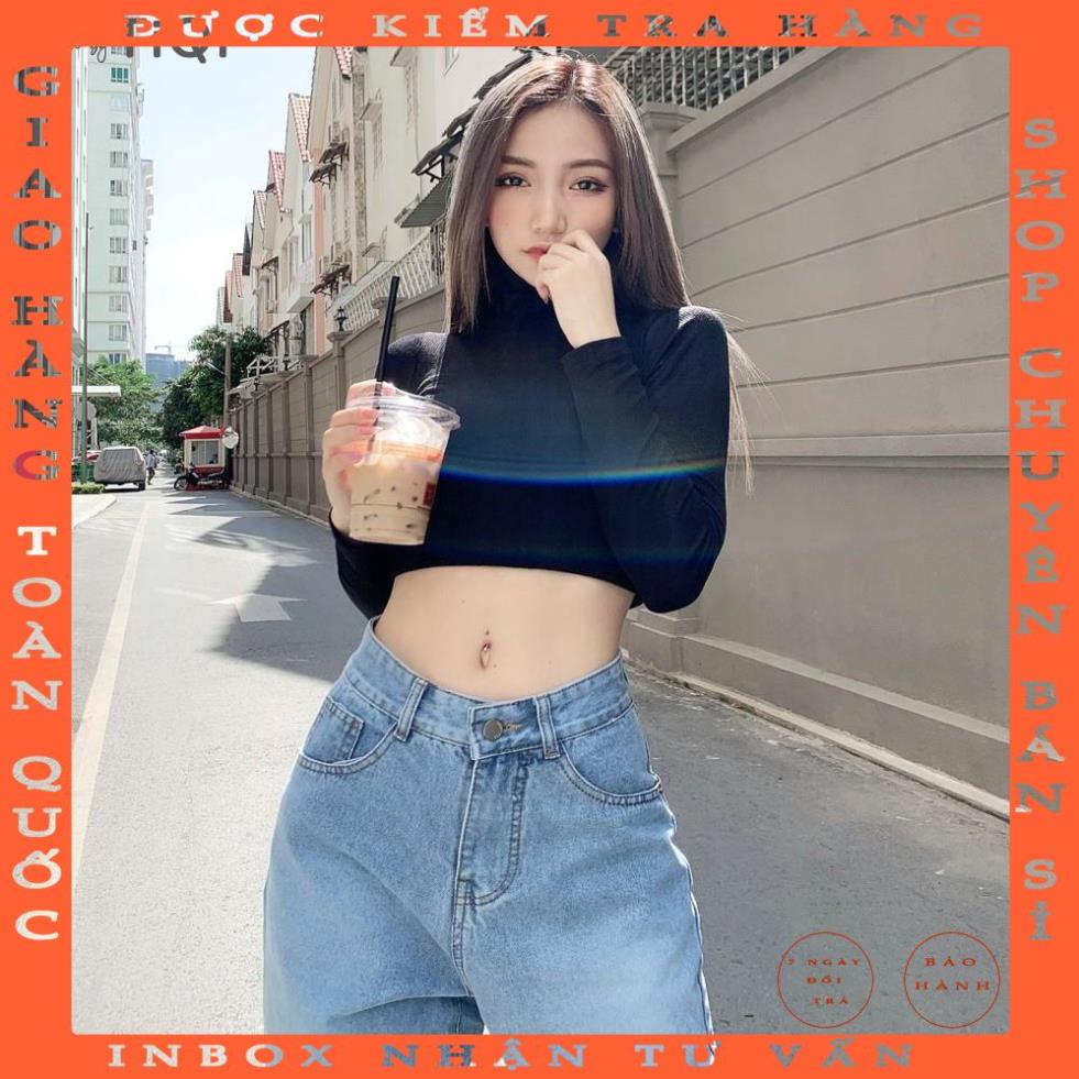 Quần jean ống suông Nữ lưng cao TiQi Jeans B2-1581 - allshop