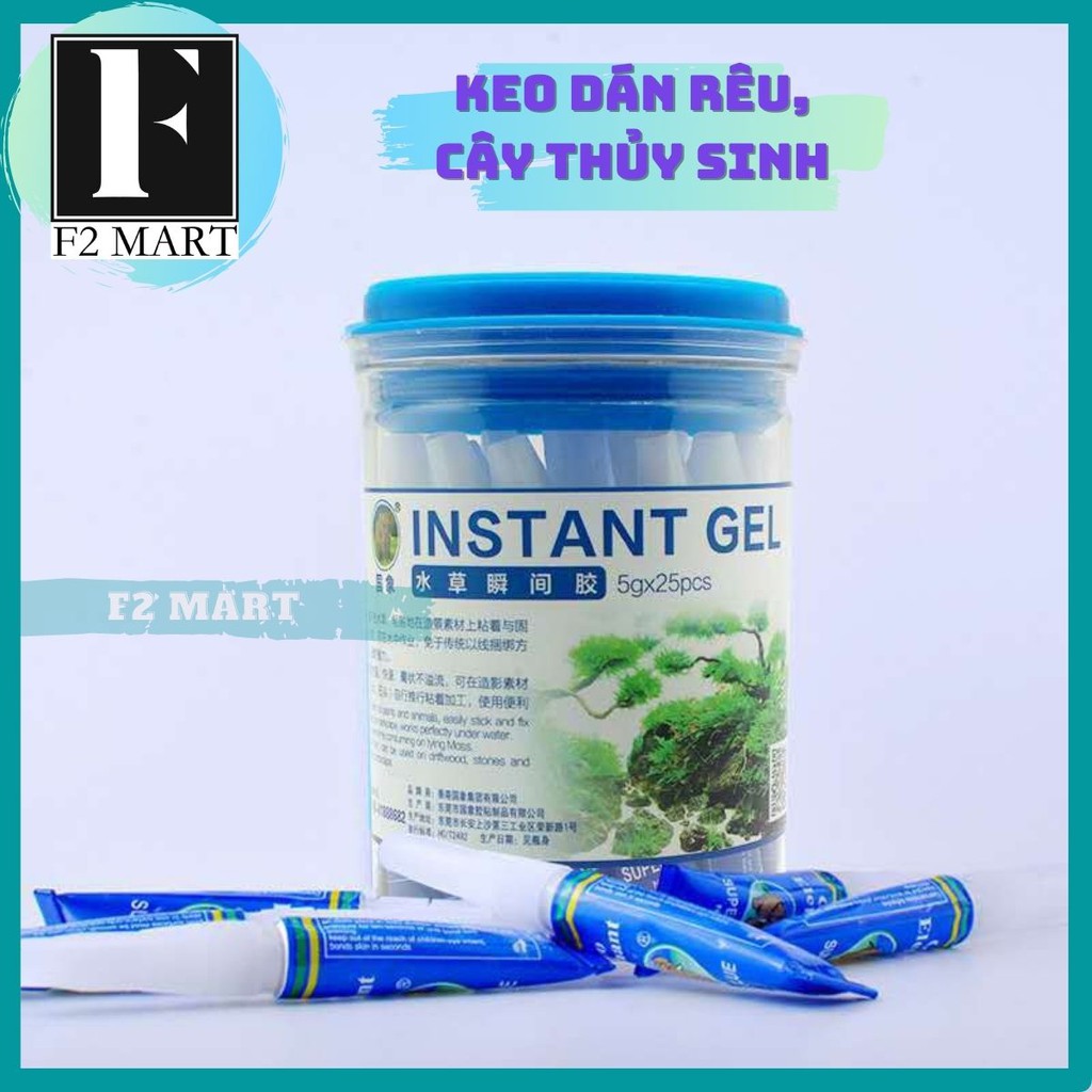 Keo Dán Rêu, Keo Gắn Rêu, Gắn Cây, Ráy Bucep Dùng Cho Bể Bán Cạn, Bể Thủy Sinh ADHESIVE MÀU ĐỎ 5g/ống