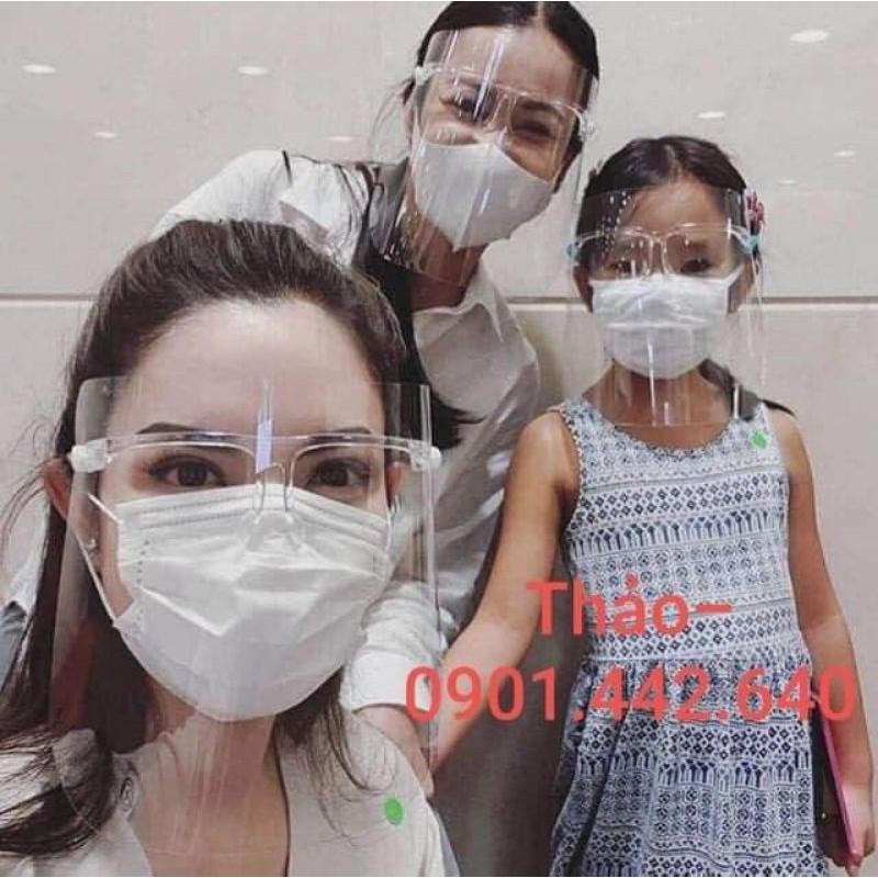 [Combo 50  bộ kính gọng]Mắt Kính Bảo Hộ Face Shield LOẠI 1 Kính Chống Giọt Bắn Bảo Hộ Chống Dịch