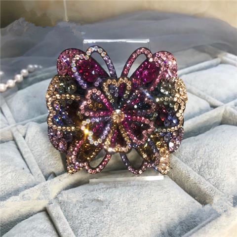 Kẹp Tóc Hình Hoa Đính Đá Thời Trang Cho Nữ