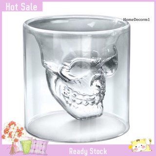 Cốc Thủy Tinh 25 / 75 / 150 / 250ml Hình Đầu Lâu Độc Đáo Cách Nhiệt Tốt