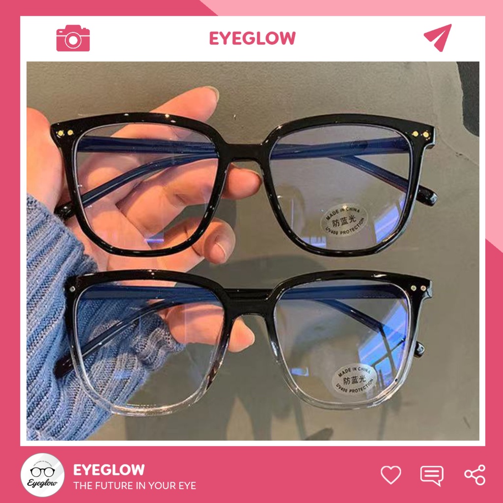 Gọng kính cận nam nữ EYEGLOW thiết kế mới chống nhức mỏi mắt màu sắc mới thanh mảnh thời thượng EG-542