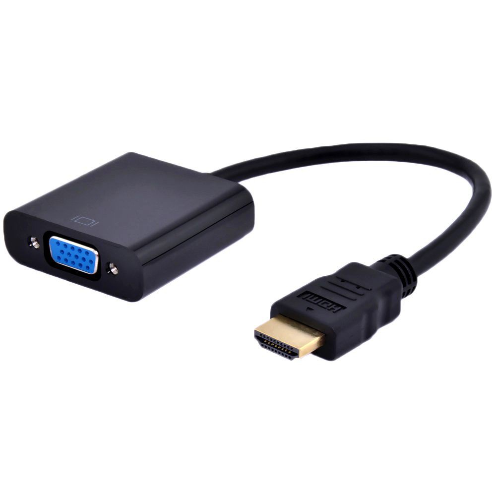 HDMI to VGA, Cáp Chuyển HDMI sang VGA Cho PC,laptop, Máy Chiếu Cao Cấp Độ Dài 20CM