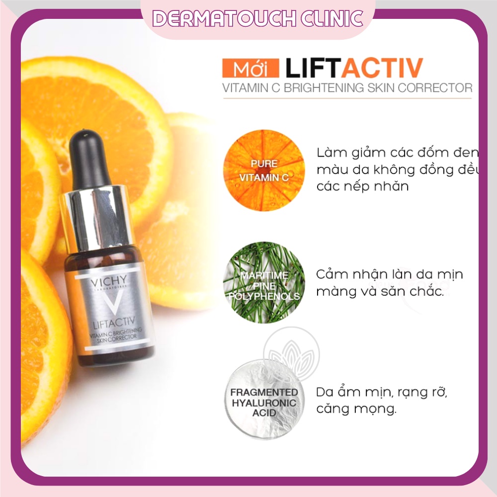 ✅[Chính Hãng] Serum làm sáng da và giảm nếp nhăn Vichy Liftactiv Vitamin C 15% (10mL)