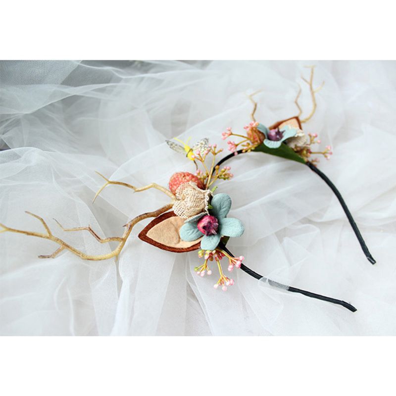 Cài tóc hình sừng tuần lộc xinh xắn