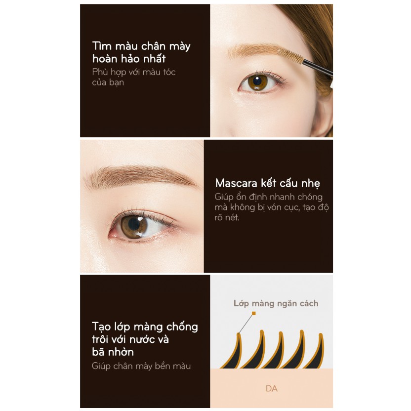 Mascara Chân Mày Missha Color Wear Browcara 7.5g