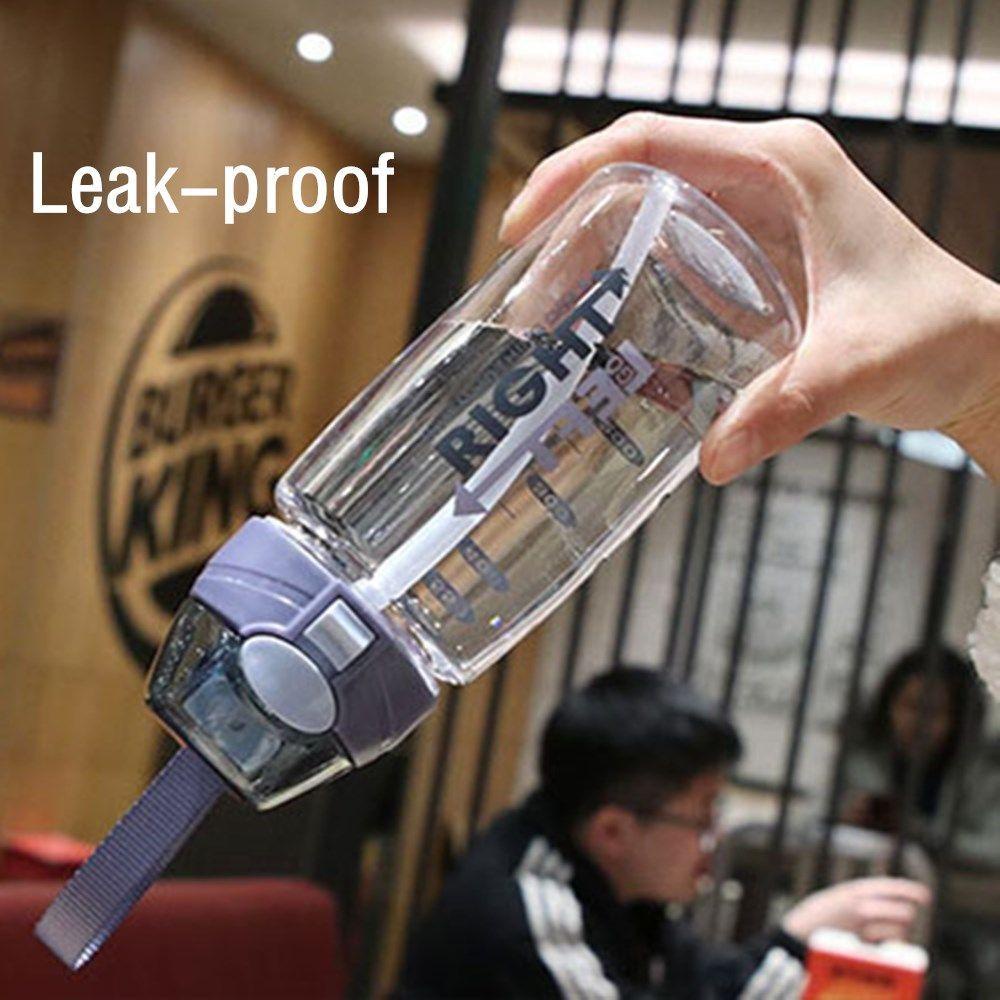 PISTA Bình Nước Thể Thao 550ml Kèm Ống Hút Tiện Lợi Chất Lượng