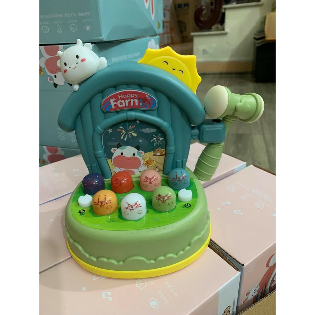 Đồ chơi đập chuột hamster có nhạc vui nhộn cho bé Bộ Đập Chuột Phát Nhạc Thông Minh, Giúp Phát Triển Tư Duy Cho Bé Yêu