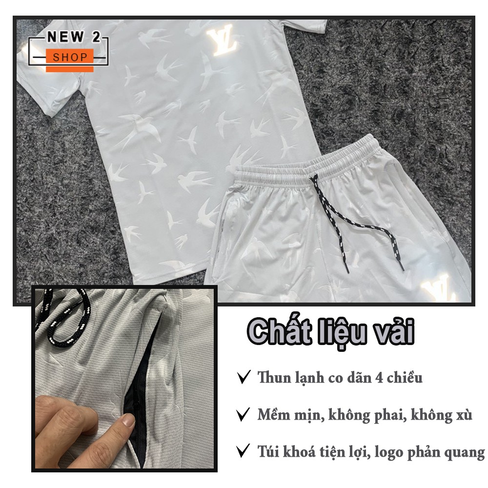 Bộ thể thao nam -Bộ hè nam cọc tay 3d vải thông hơi kim cương lạnh thoáng mát thấm hút mồ hôi thích hợp chơi thể thao | BigBuy360 - bigbuy360.vn