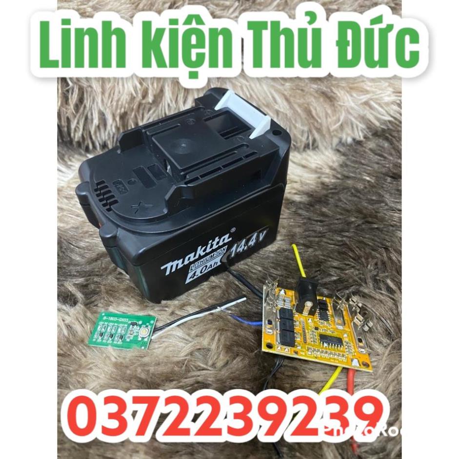 Lktdvo Makita 4s 14.4v 8 cell sạc adapter thay thế vỏ zin, có led báo pin