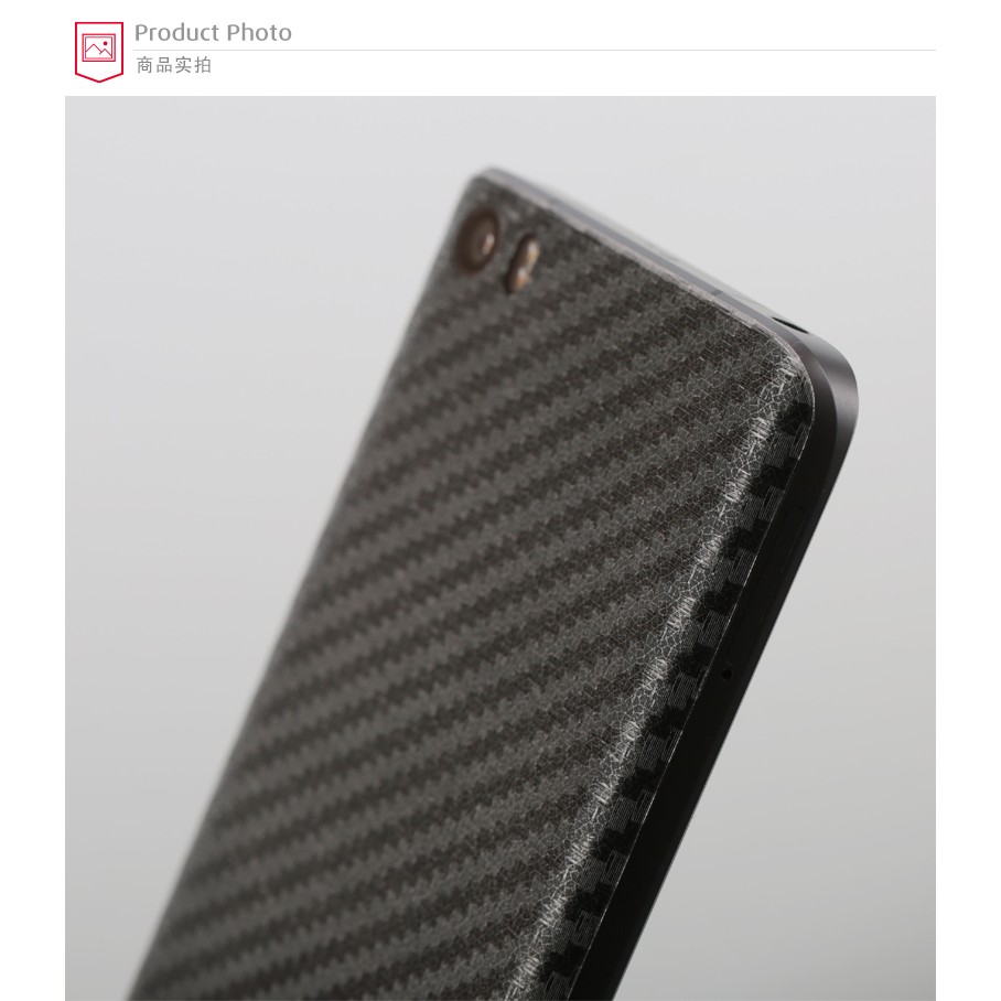 Miếng dán decal carbon mặt sau Xiaomi MI 5 chống trày mặt lưng