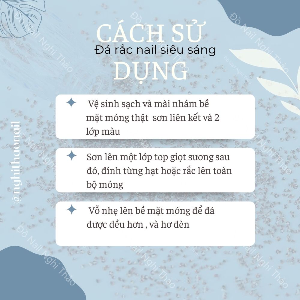 Đá rắc nail  , rắc móng siêu sáng