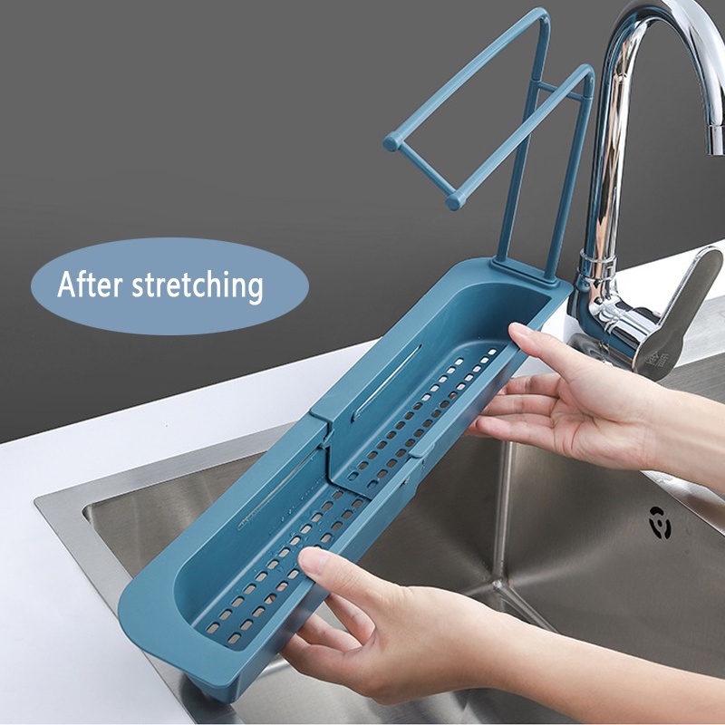 Giá Đỡ Để Ráo Nước Có Thể Điều Chỉnh Gắn Bồn Rửa Nhà Bếp Tiện Lợi HHTJP5
