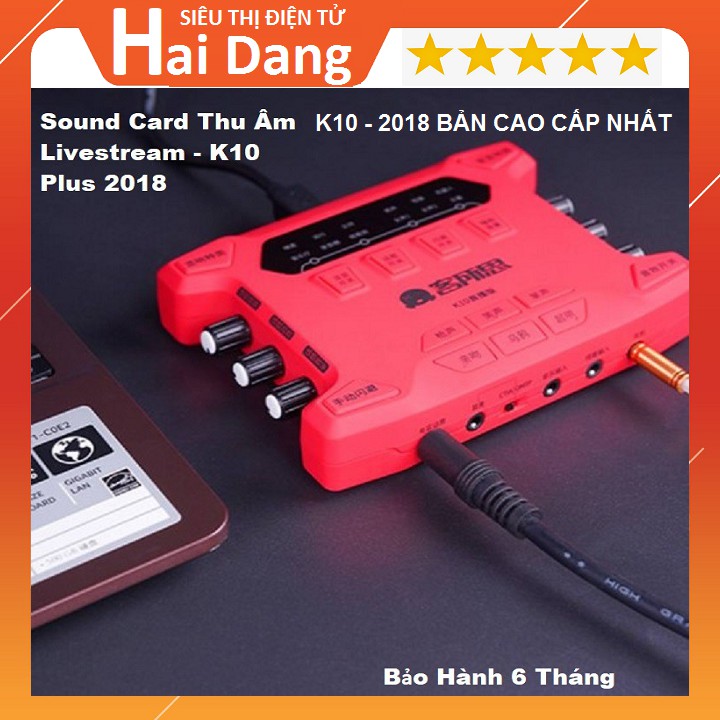 SOUND CARD XOX K10, K10 PLUS MODEL 2018 BẢN CAO CẤP NHẤT DÀNH CHO CA SỸ