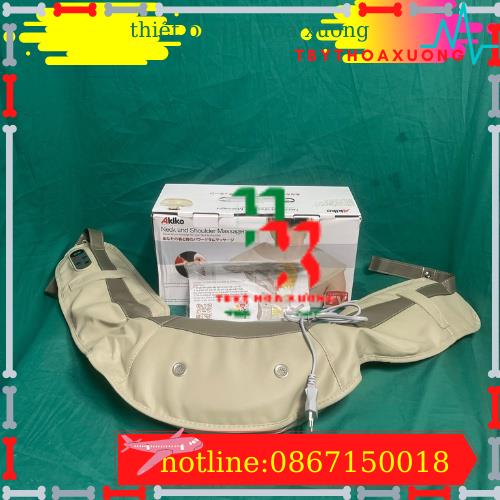 Đai Massage Đấm Lưng Vai Cổ Gáy Akiko - Nhật Bản, Bảo Hành 12 Tháng