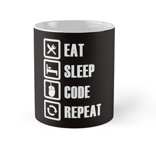 Ly cốc có quai quà tặng Lập Trình Viên Software Engineer Eat Sleep Code Repeat